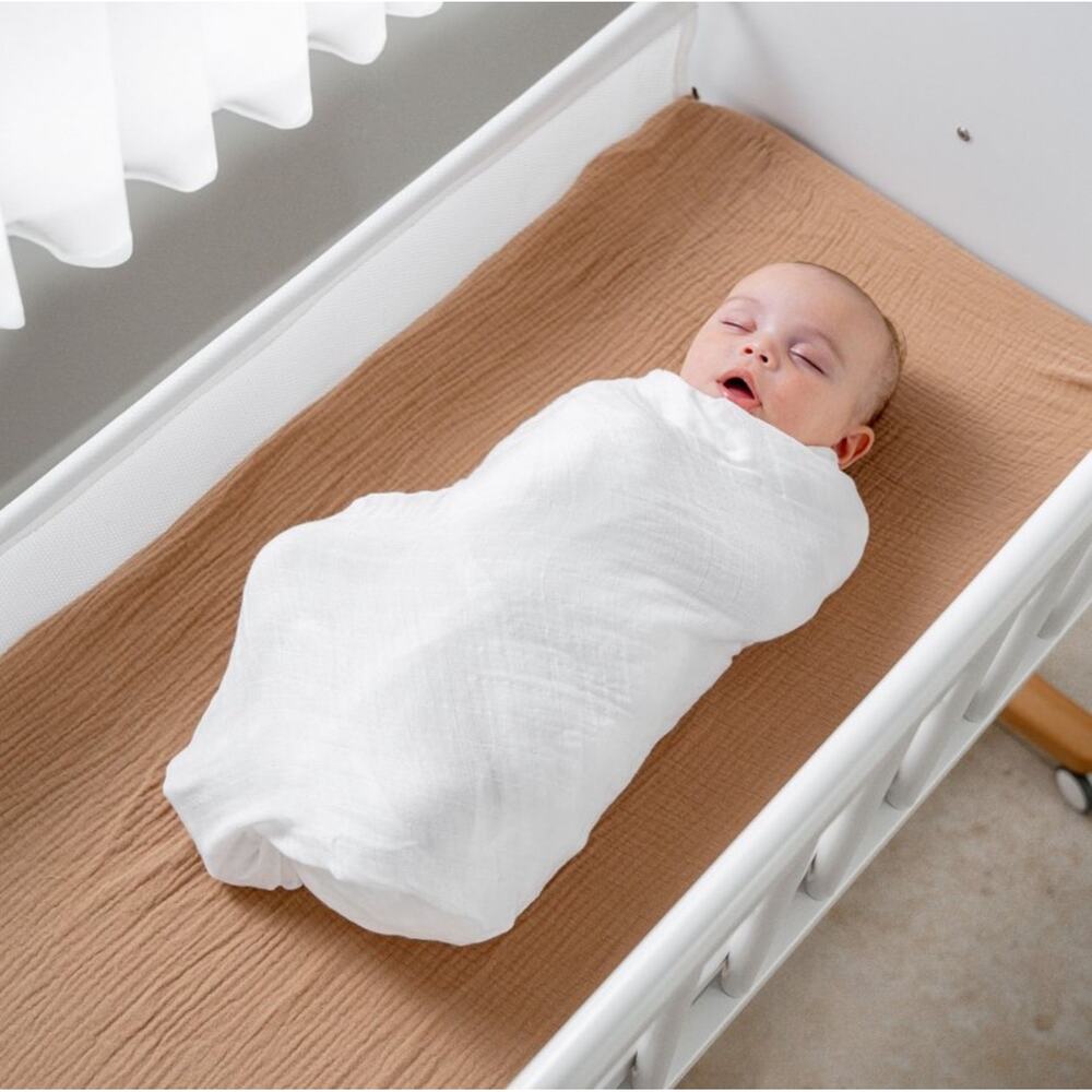 Aden & Anais White Muslin Cotton Swaddle Blanket